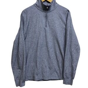 Old Navy Black Jack Go Dry Mens Large Quarter Zip Pullover Sweatshirt sweater